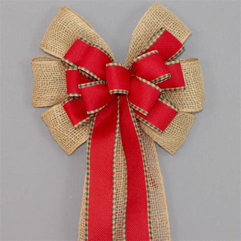 burlap christmas bows